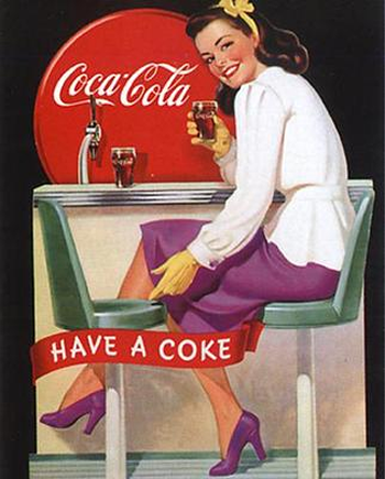 Coca colar vintage advertisement.