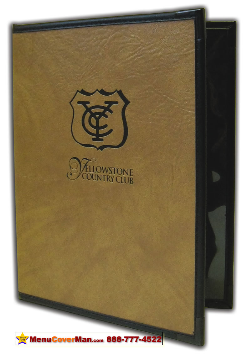 Seville menu covers.