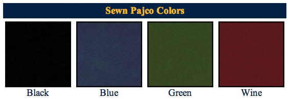 sewn pajco menu cover colors