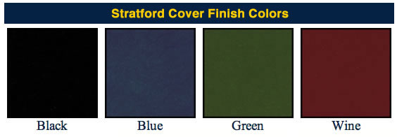 Stratford contemporary menu covers available colors.