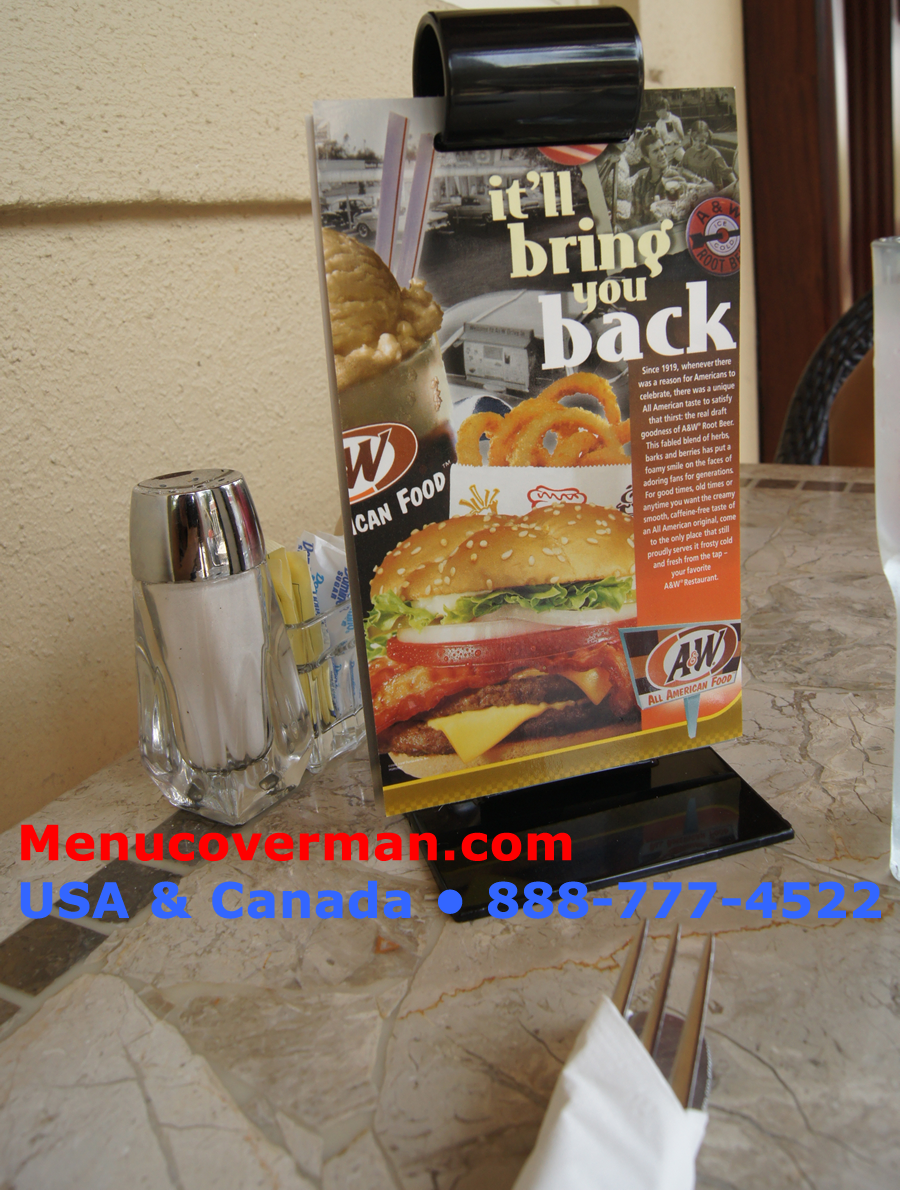 The menu roll from Menucoverman.com 888-777-4522 is for restaurants everywhere. Once you put out the menu-roll, you'll never take them off your tables again.