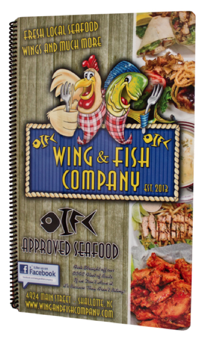 Waterproof menus.