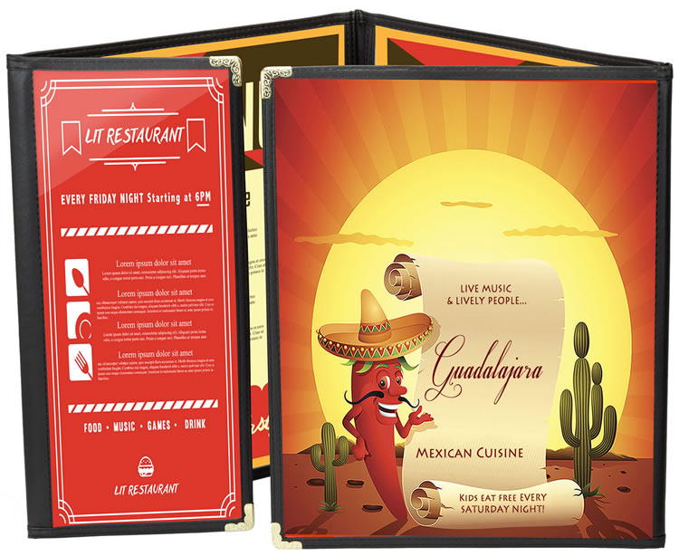 SHARP AND BEAUTIFUL MENU SLEEVES ARE ALWAYS IN VOGUE!