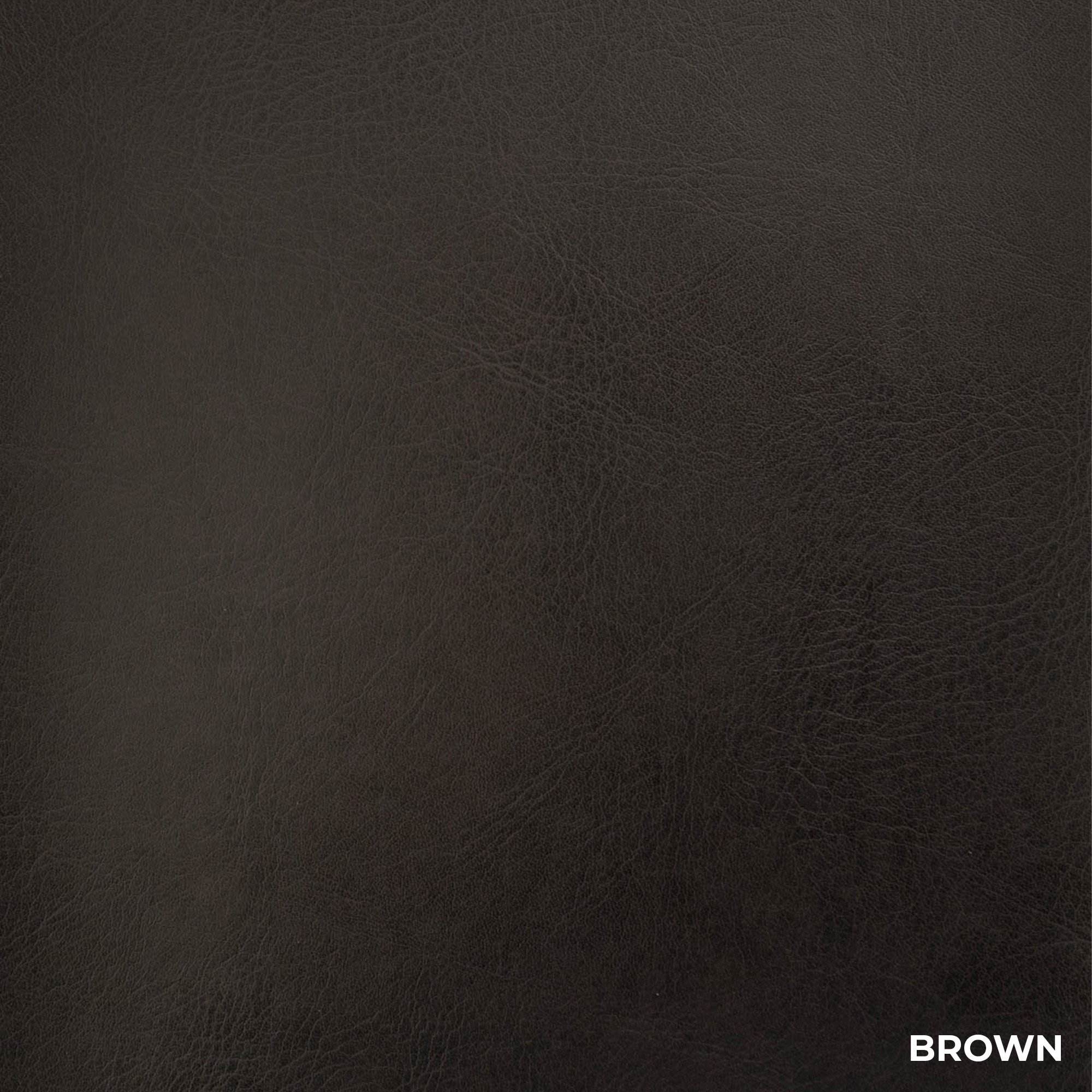Brown Slimline closeup of your new material menu jackets.