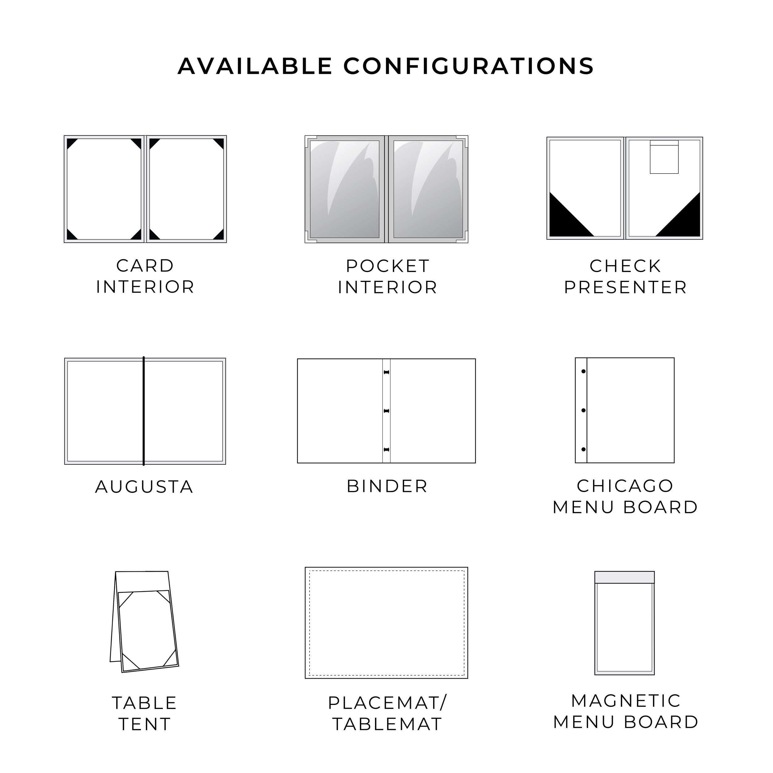 Casemade configurations.