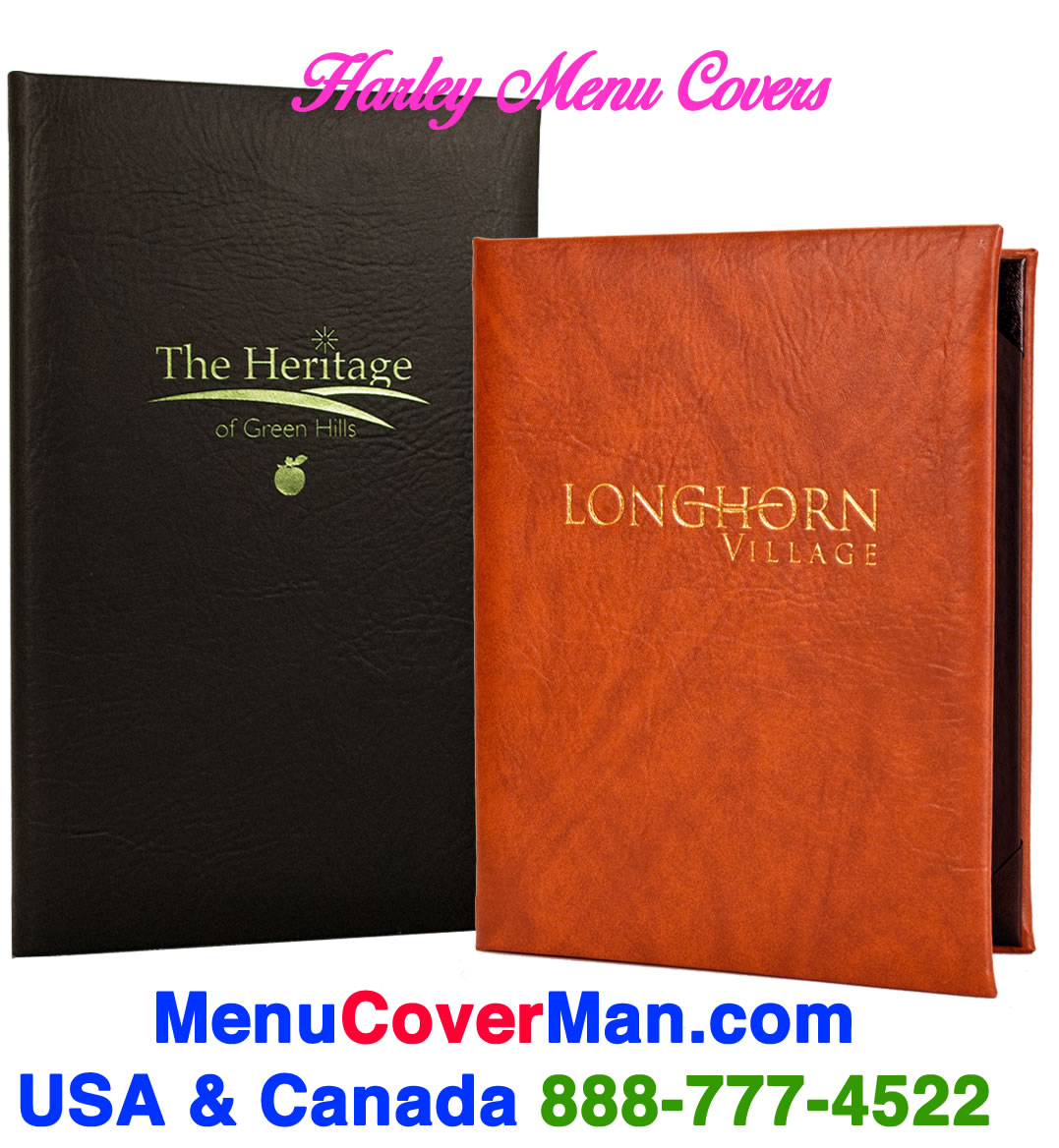 Harley Family of Restaurant Menu Jackets