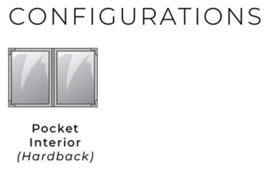 Pocket Interior Hardback Configurations