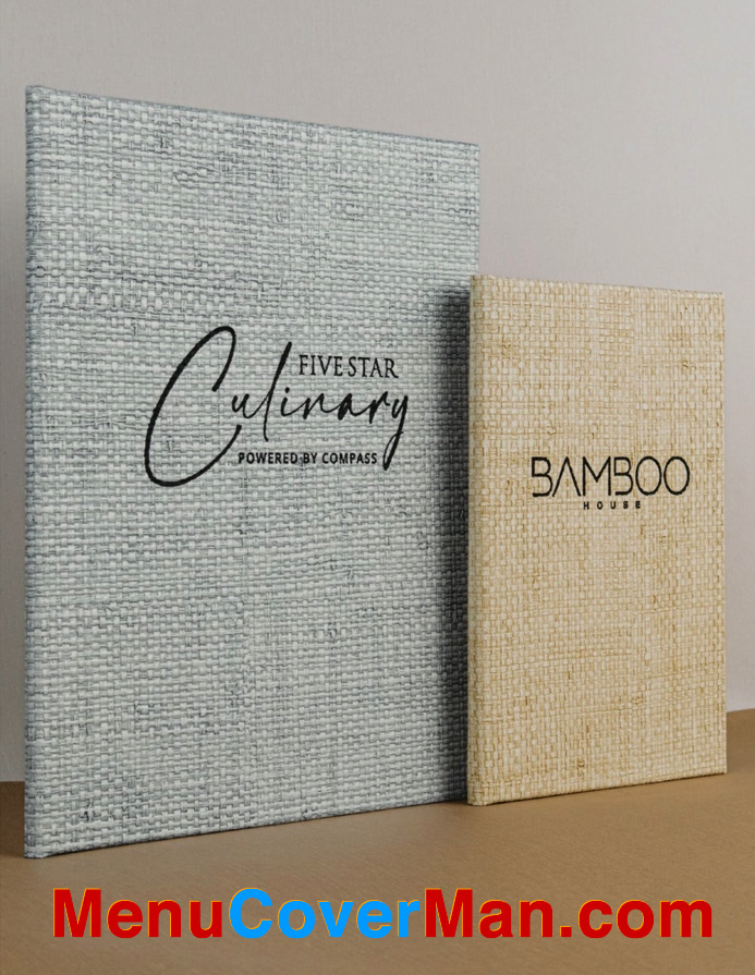 Rattan Menu Covers