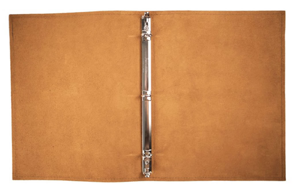 Ring Binder Genuine Leather Menu Cover