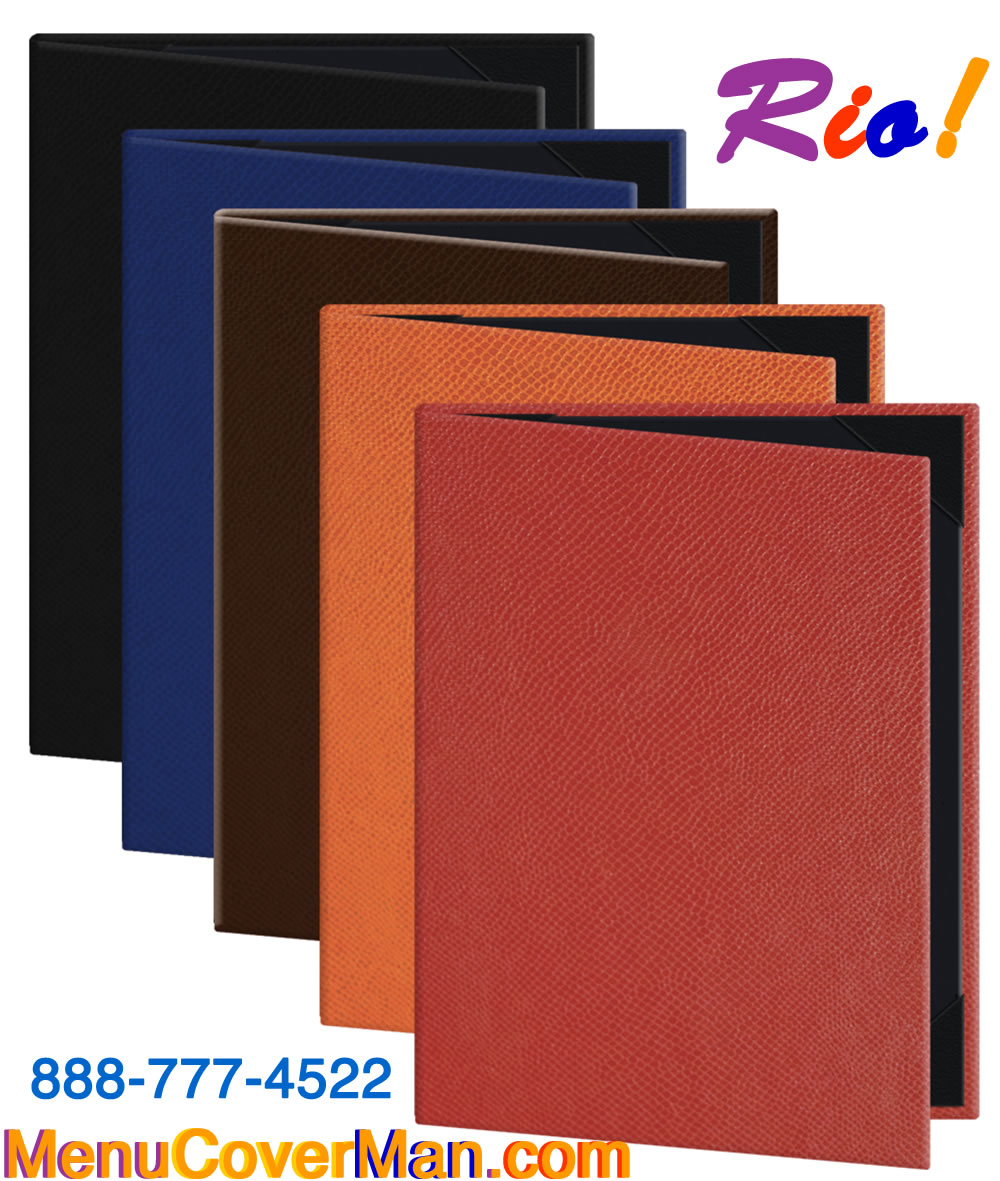 Rio De Janeiro Colorful Menu Covers from MenuCoverMan.com