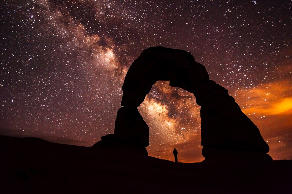 The Milky Way At Midnight