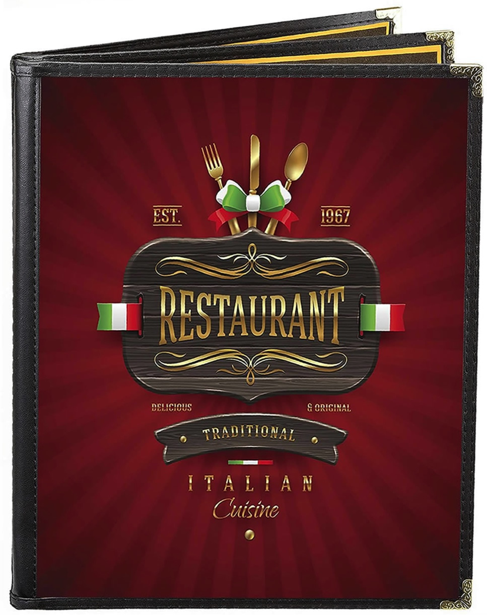 Traditional Italian Restaurant Menu Jackets