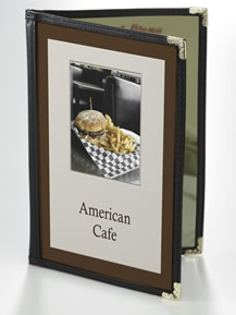 Double pocket menu covers.