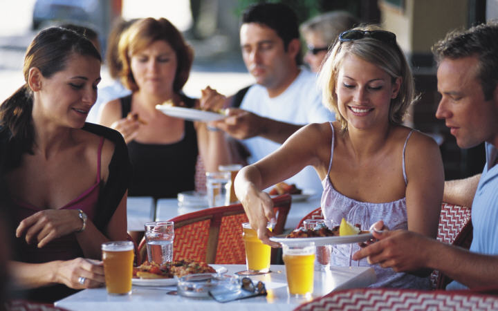 Busy restaurant.