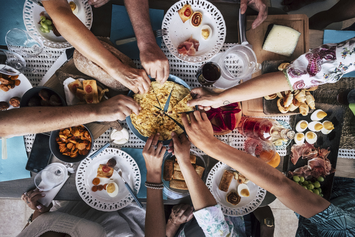 All hands on the Pizza Pie!