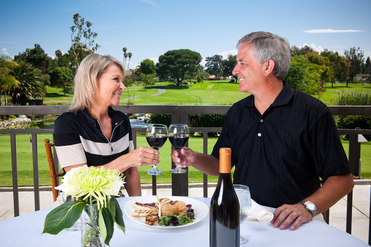 Golf Club Dining... on a beautiful day!