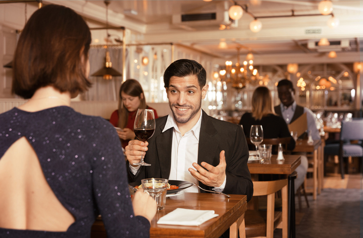 Beautiful Folks Dining Out.