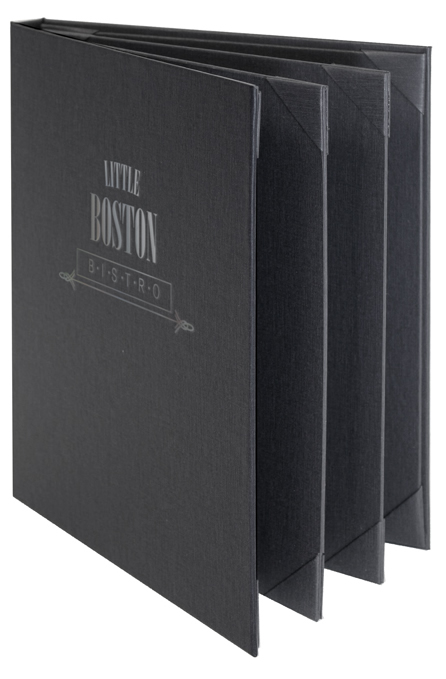 Bistro menu covers.