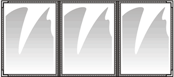 Double stitched leatherette edge menucoverman menu covers.