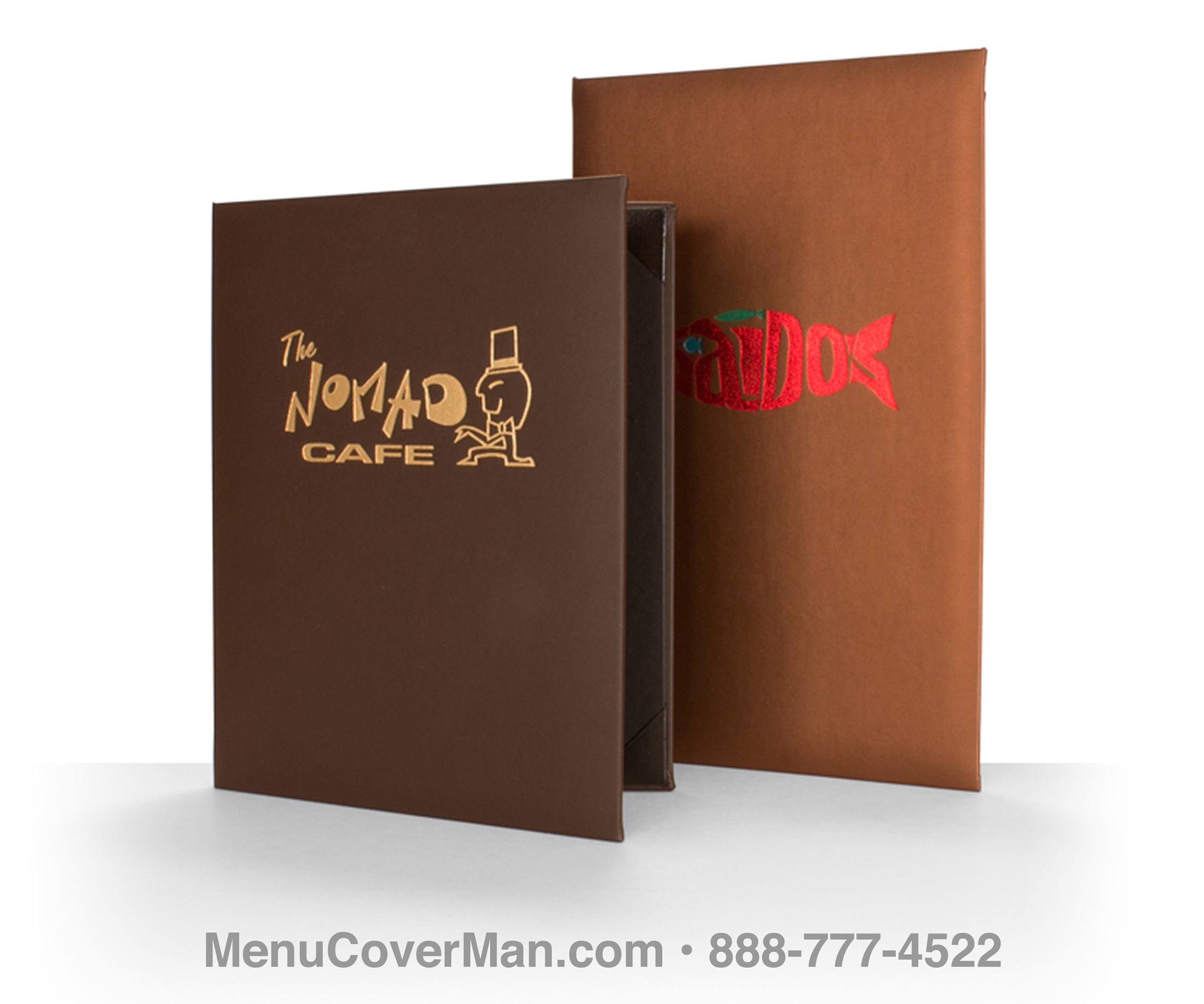 Iridescent Menu Covers Frontspiece.