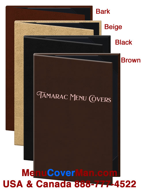 Tamarac Menu Covers