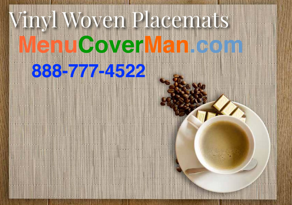 Vinyl Woven Placemats MenuCoverMan