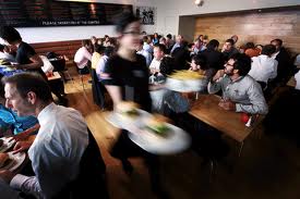 A busy restaurant.