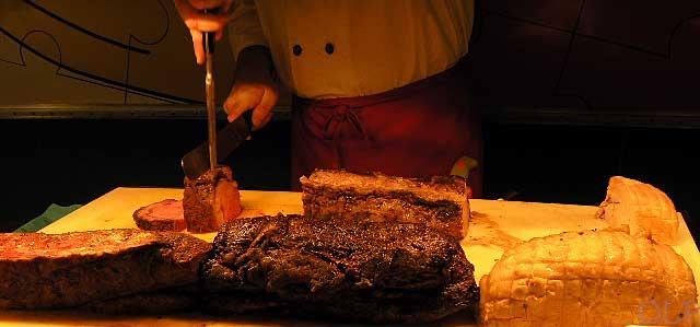 Carving station.