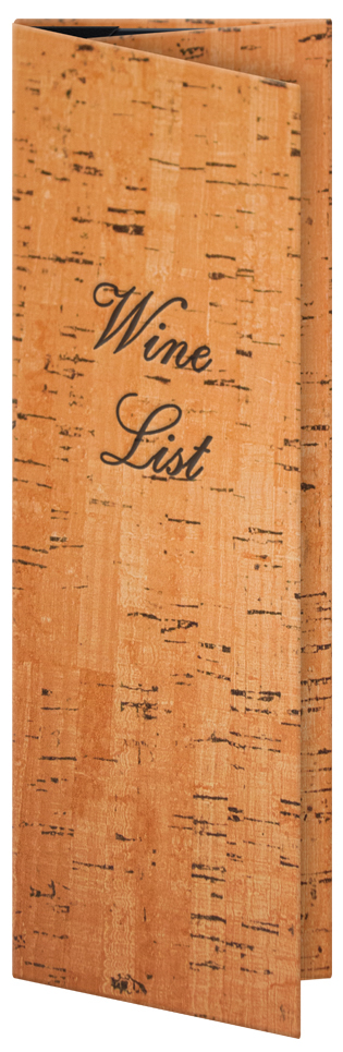 Chianti faux cork menu covers.