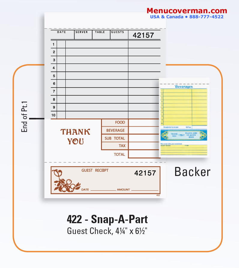 ennis 422 guest check picture