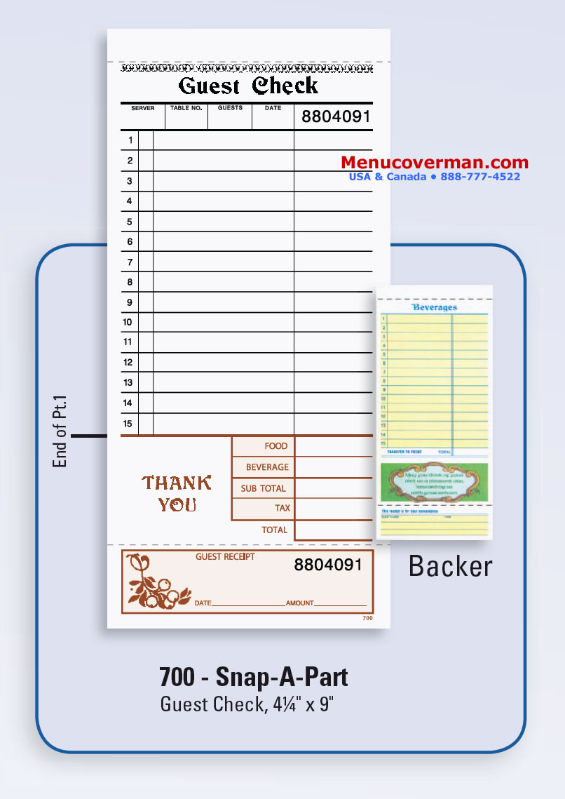 ennis 700 guest check picture