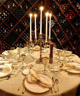 Ghost table at Muriel's Jackson Square restaurant.