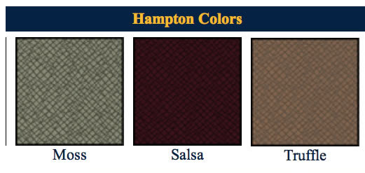 Hampton color bar for hampton usa-made menu covers.