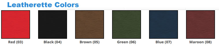 Leatherette colors.