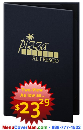 Delight menu covers let you be creative.