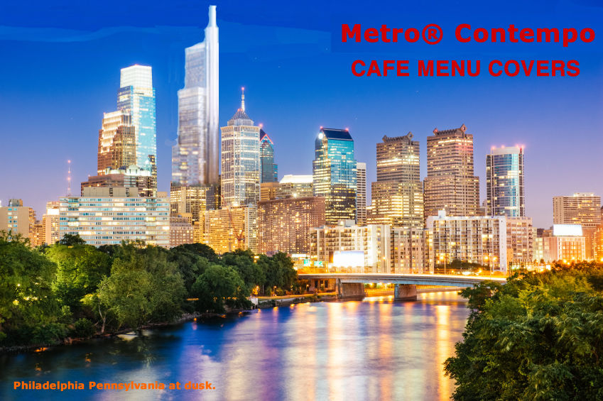 Metro Contempo menu covers from the Menucoverman, in Philadelphia, PA, USA.