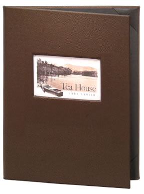 Monticello die cut menu covers.