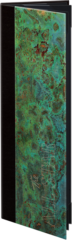 patina menu cover