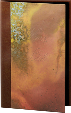 patina menu cover