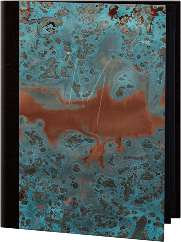 Patina authentic copper menu covers from The Menucoverman.