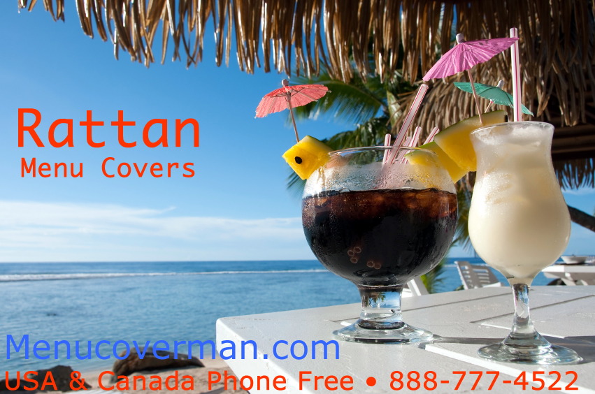 Rattan Pan Asian Style Menu Covers will look terrific in your restaurant.