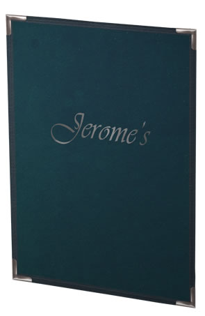 Menucoverman's Seville Menu Covers with your custom imprint look professional and elegant.