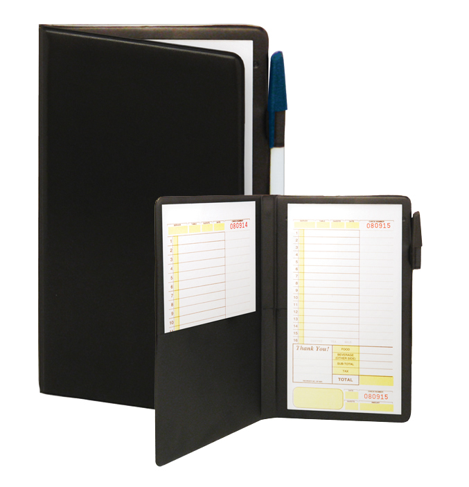 Waitress pad holder.
