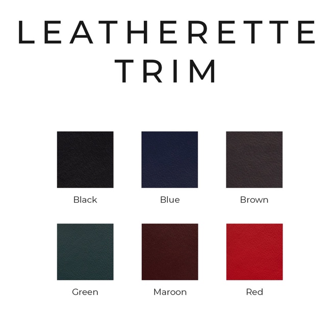 Leatherette Trim.