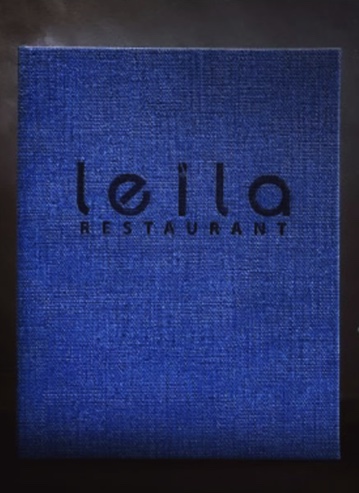 Deeply textured Milan Menu Covers.