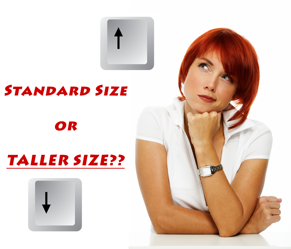 Choose the standard size menu holder, or the taller size menu holder.  It's easy!